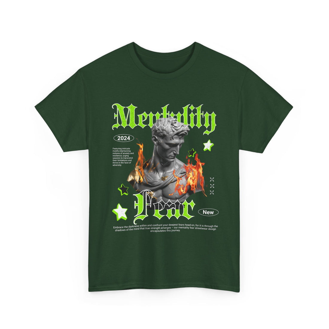 Mentality Fear T-Shirt - Graphic T-Shirt from Tee Utopia