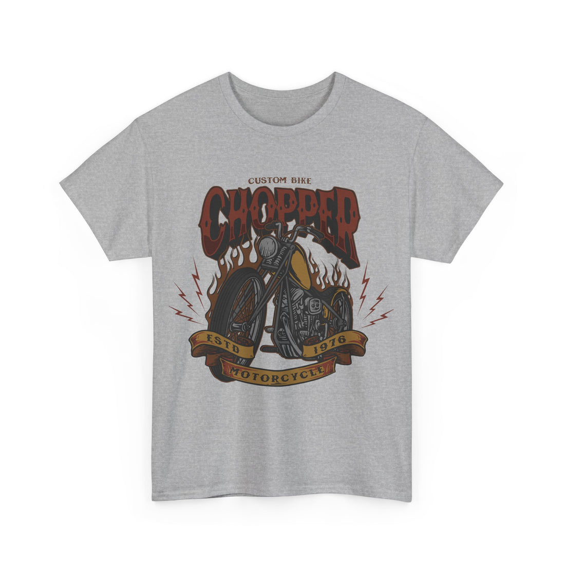 Custom Bike Chopper T-Shirt - Graphic T-Shirt from Tee Utopia