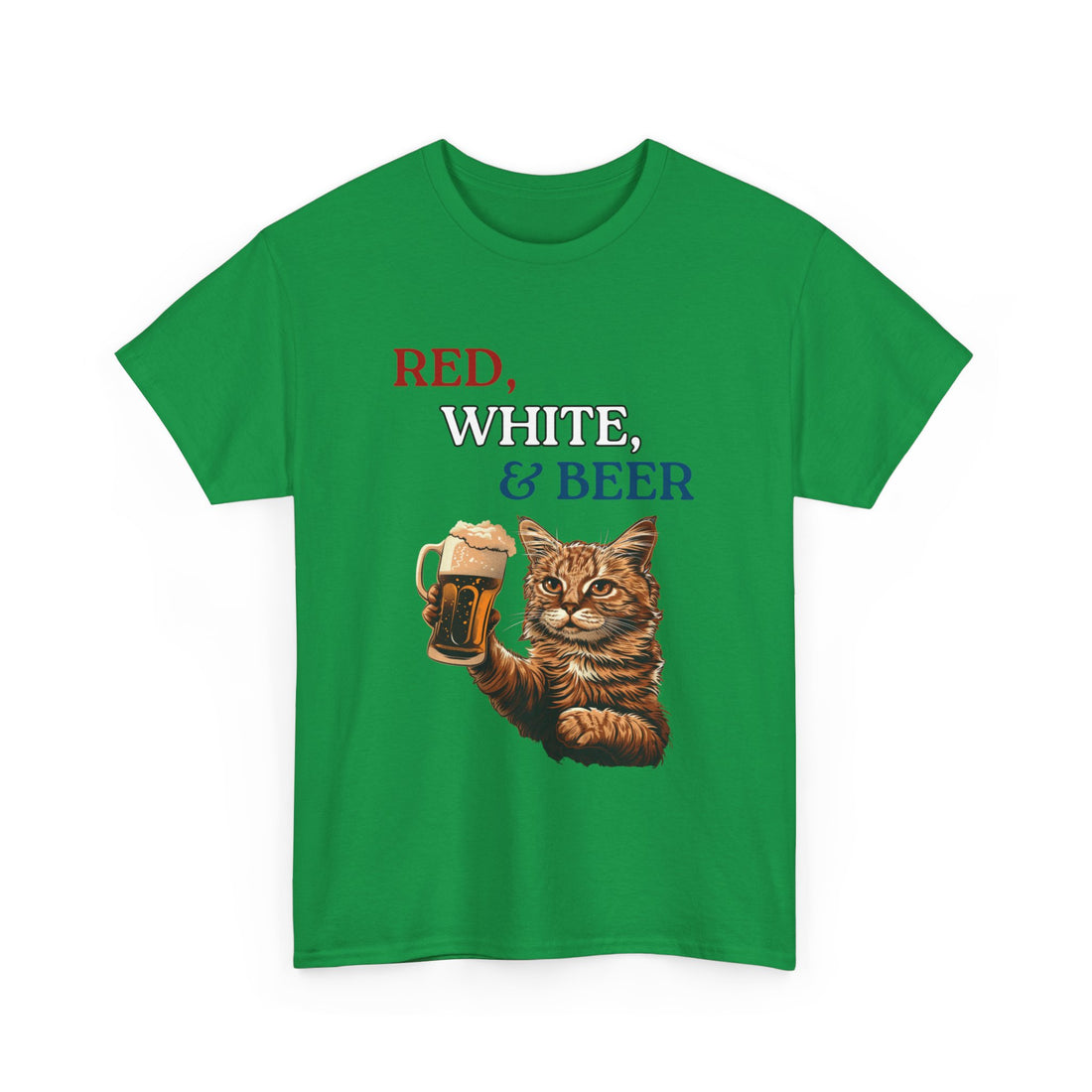 Red, White, & Beer T-Shirt - Graphic T-Shirt from Tee Utopia