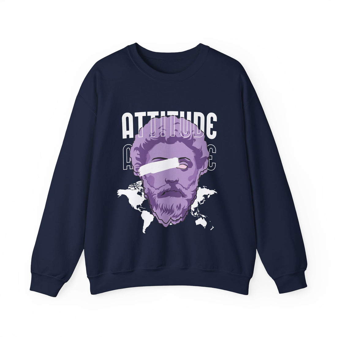 Attitude Sweatshirt - Graphic Sweatshirt from Tee Utopia