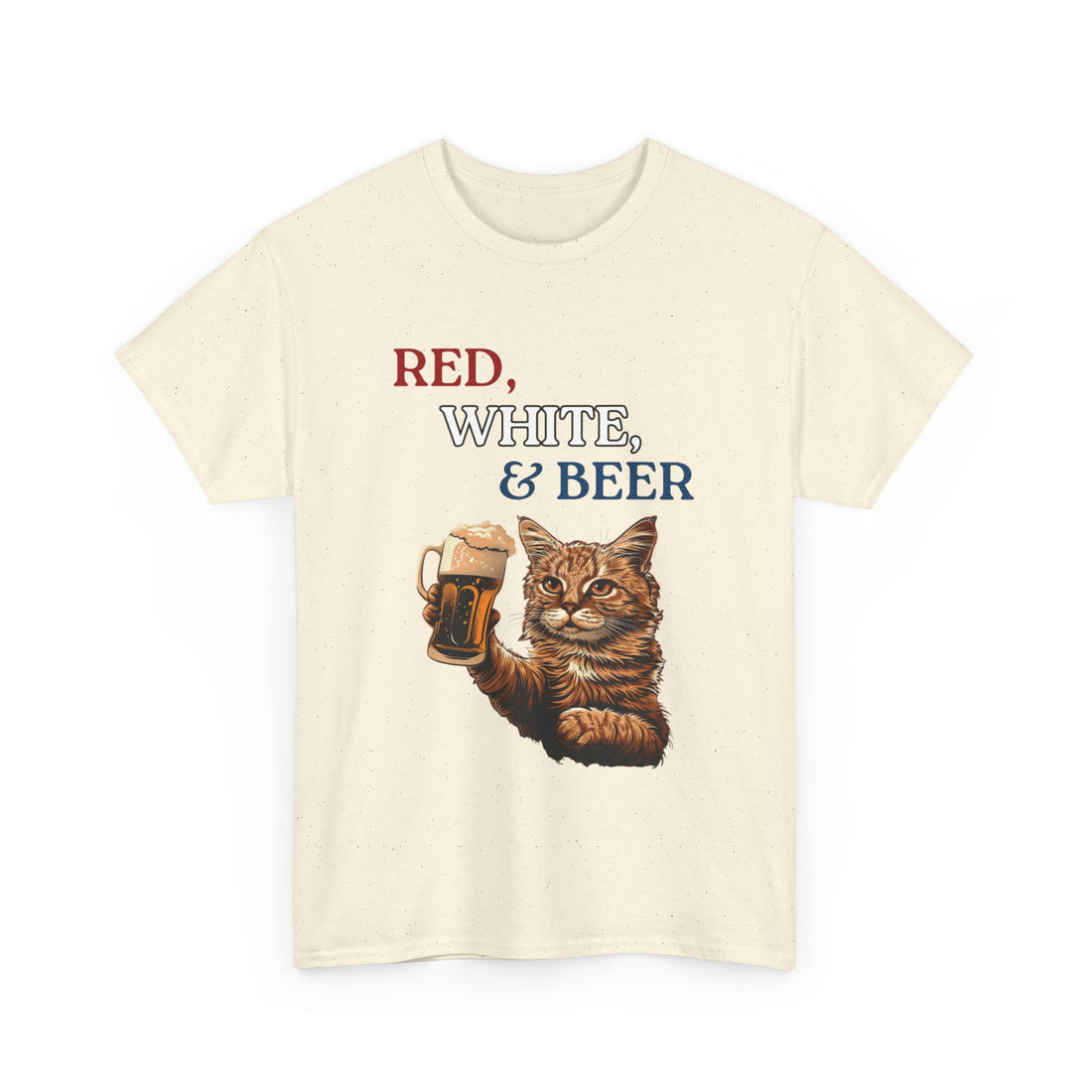 Red, White, & Beer T-Shirt - Graphic T-Shirt from Tee Utopia