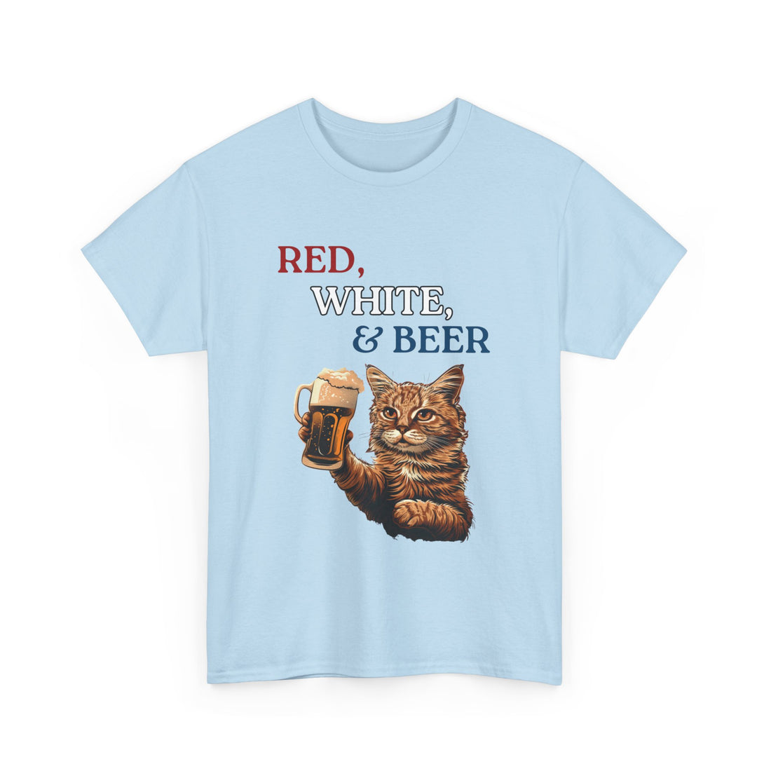 Red, White, & Beer T-Shirt - Graphic T-Shirt from Tee Utopia