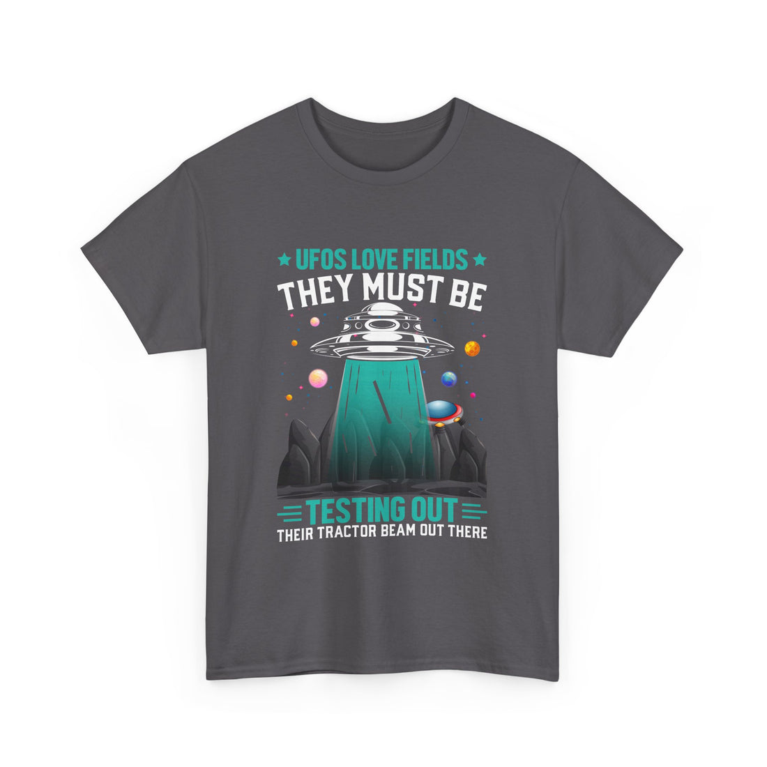UFOS Love Fields T-Shirt - Graphic T-Shirt from Tee Utopia