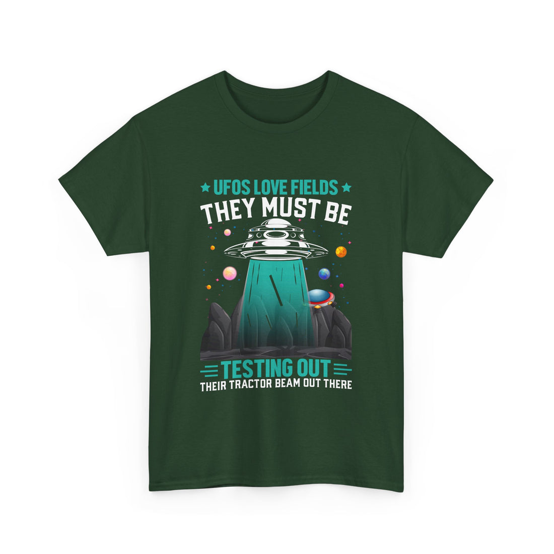 UFOS Love Fields T-Shirt - Graphic T-Shirt from Tee Utopia