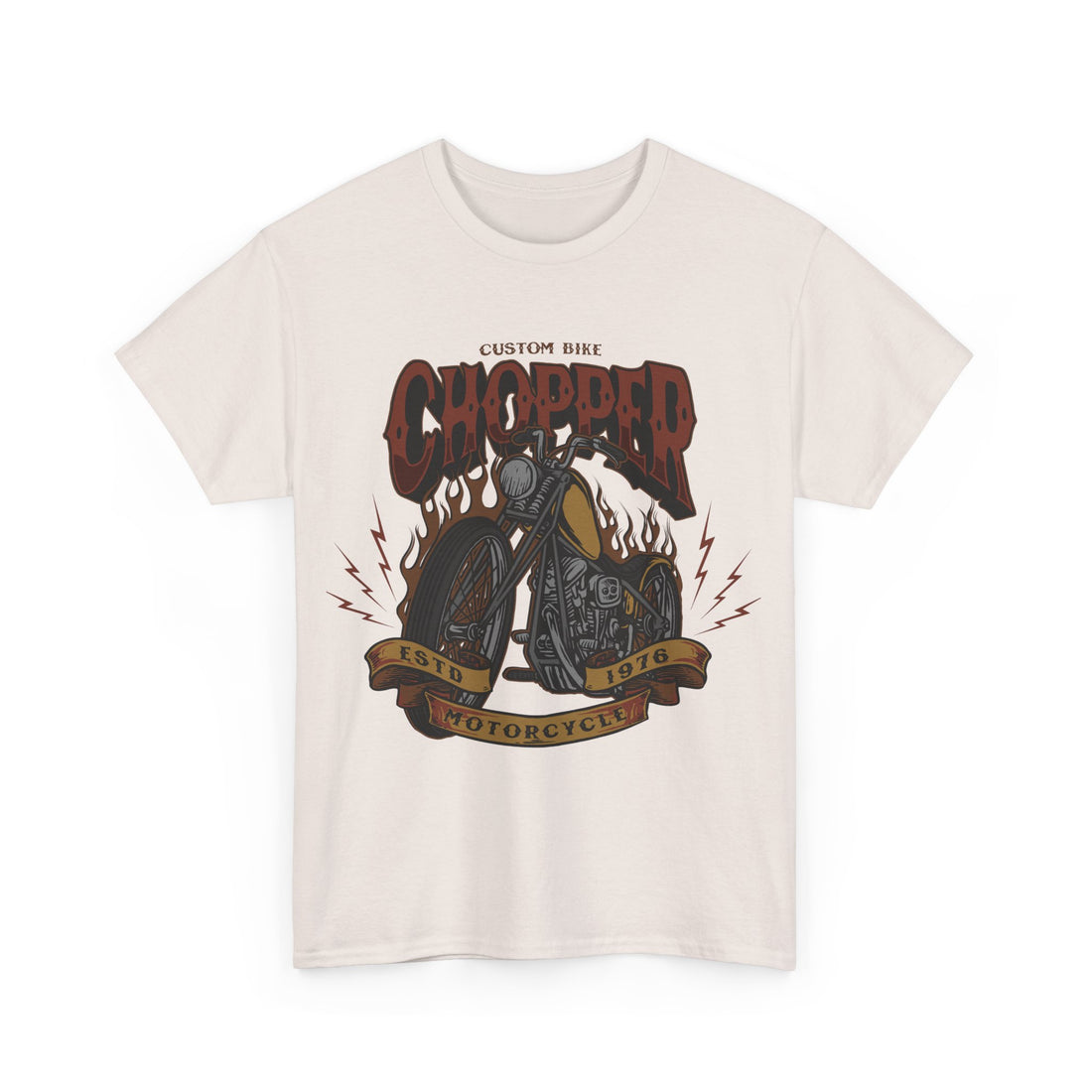 Custom Bike Chopper T-Shirt - Graphic T-Shirt from Tee Utopia