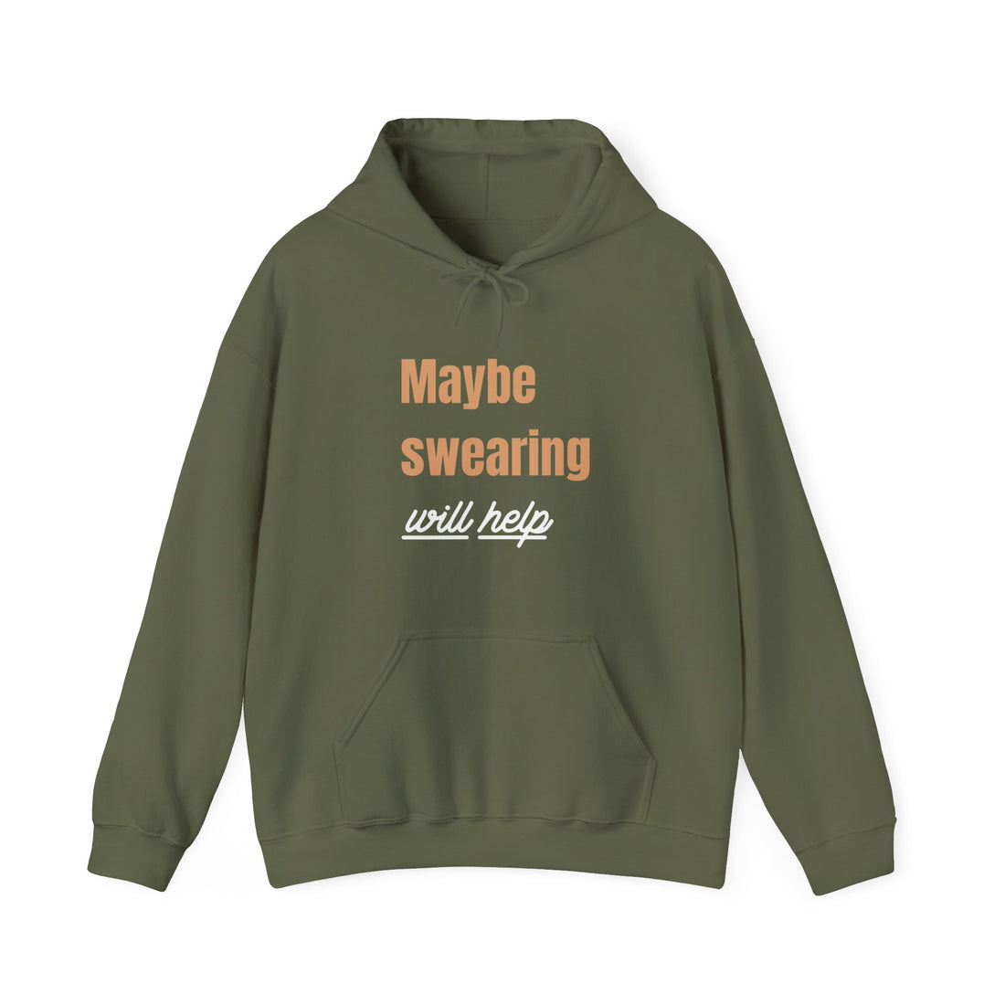 Maybe Swearing Will Help Hoodie - Graphic Hoodie from Tee Utopia