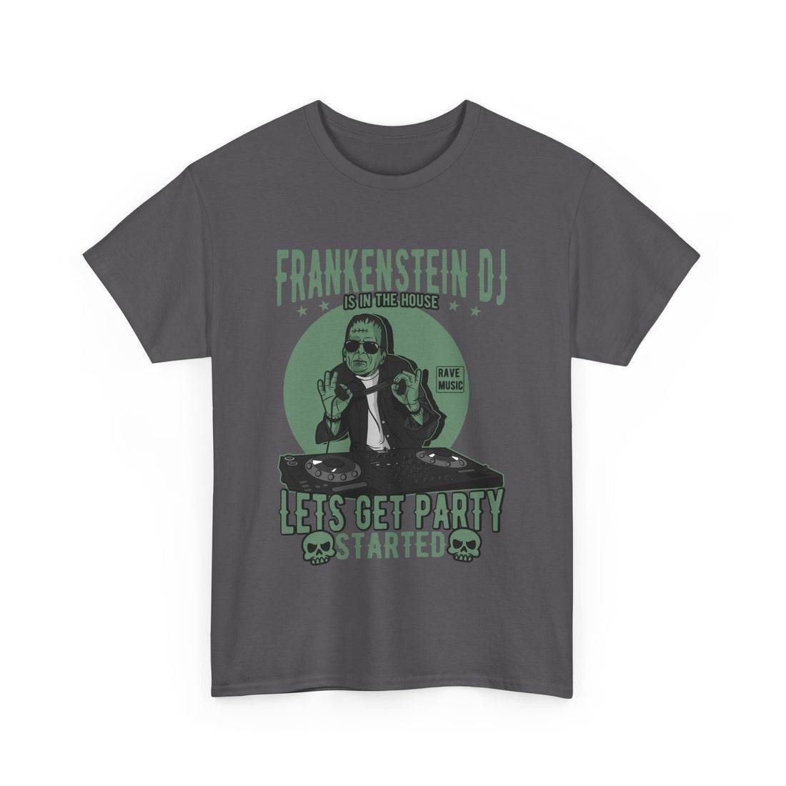 Frankenstein DJ T-Shirt - Graphic T-Shirt from Tee Utopia