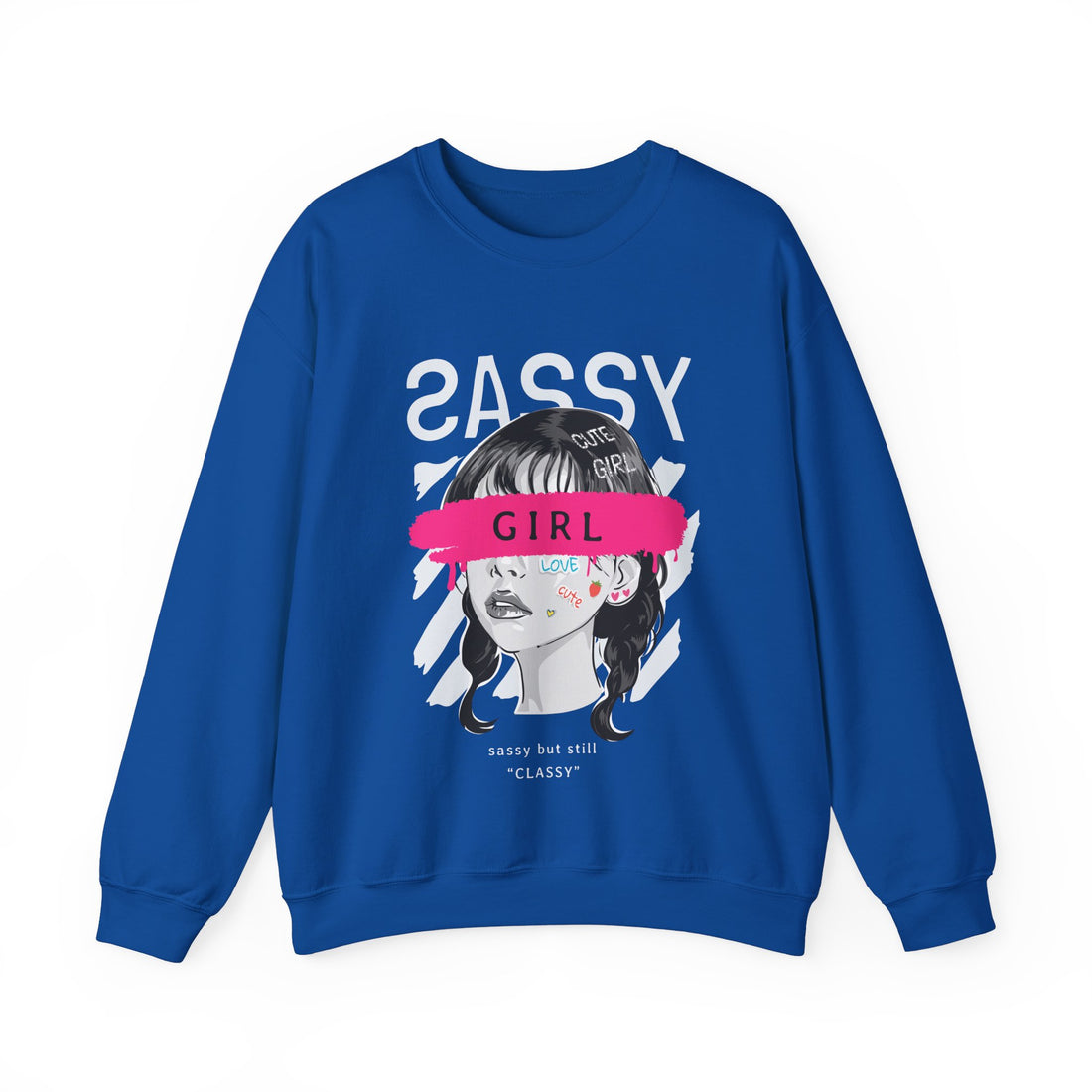 Sassy Girl Sweatshirt - Graphic Sweatshirt from Tee Utopia
