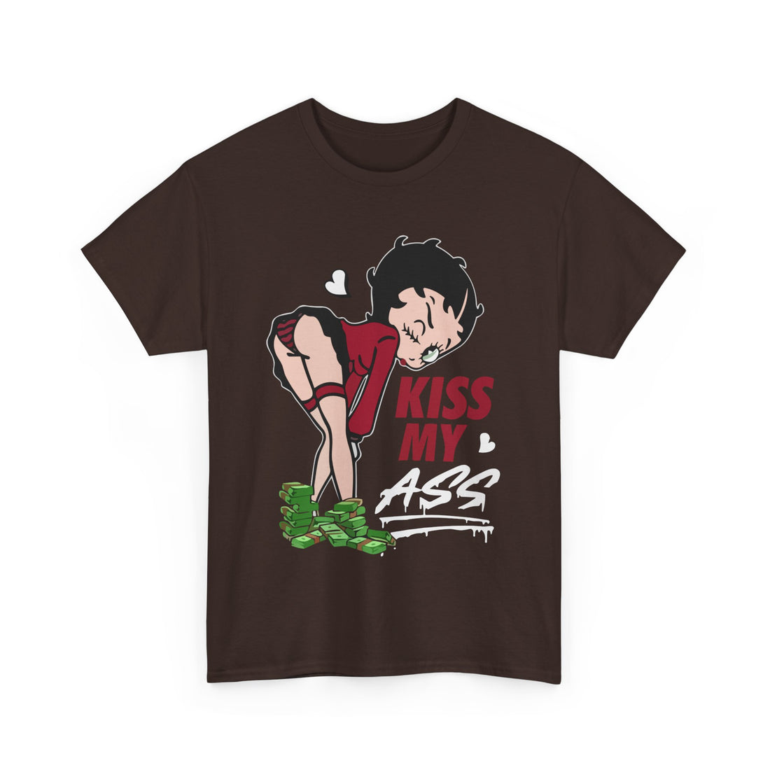 Kiss My Ass T-Shirt - Graphic T-Shirt from Tee Utopia