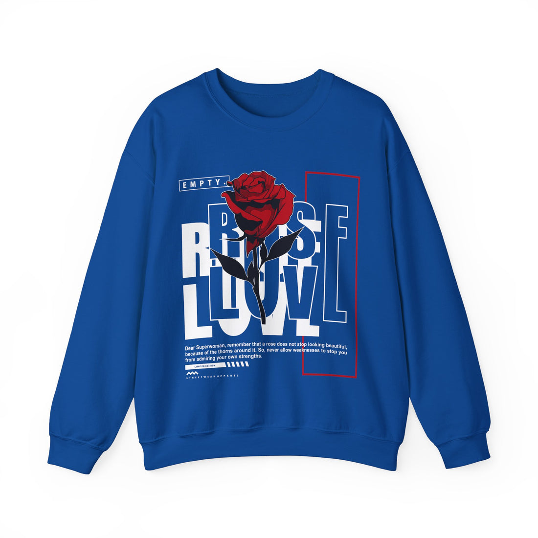 Rose Love Sweatshirt - Graphic Sweatshirt from Tee Utopia