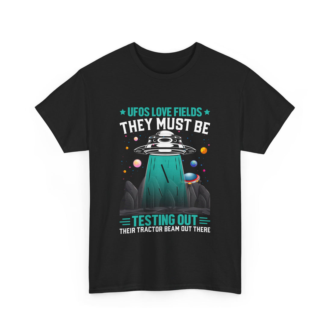 UFOS Love Fields T-Shirt - Graphic T-Shirt from Tee Utopia