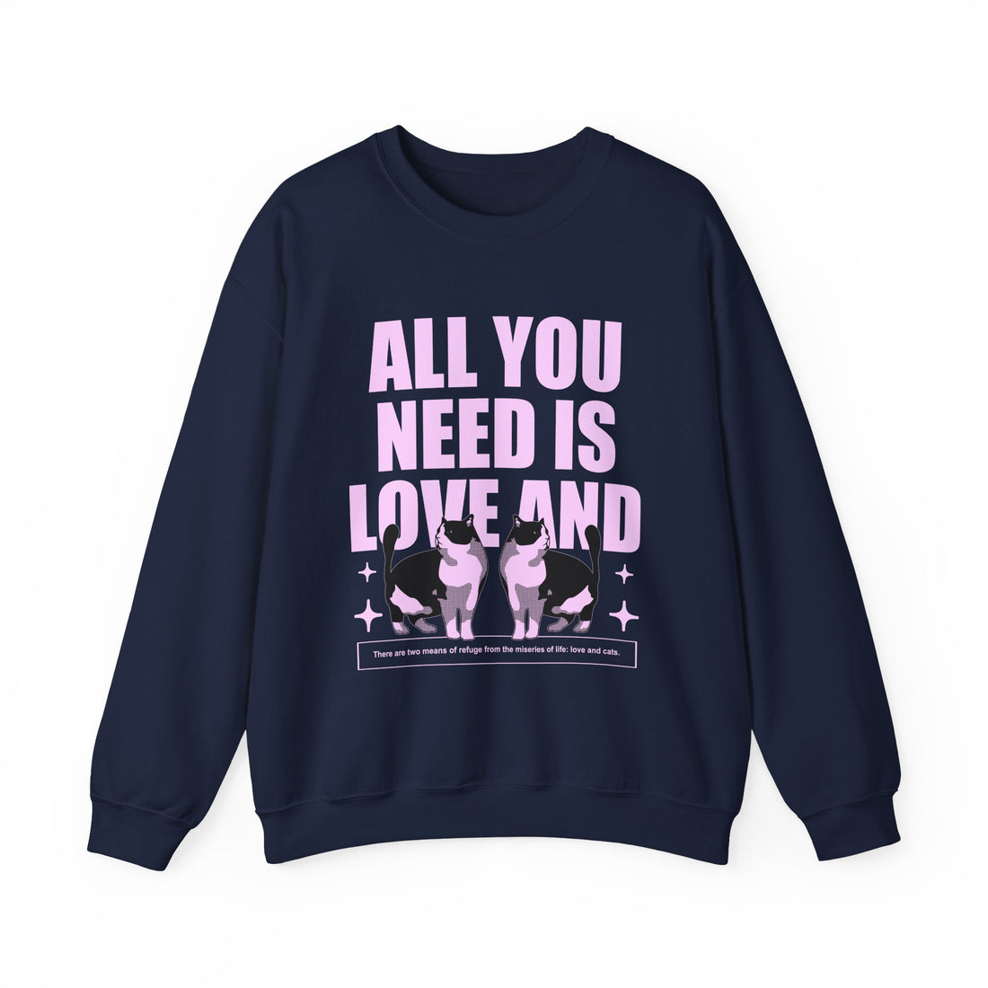 All You Need is Love Sweatshirt - Graphic Sweatshirt from Tee Utopia