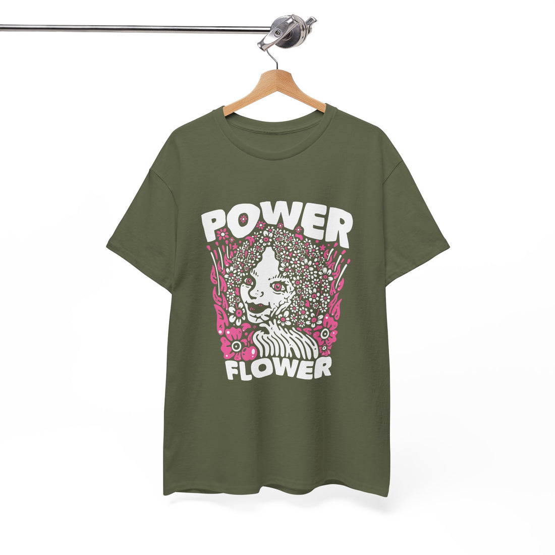 Power Flower T-Shirt - Graphic T-Shirt from Tee Utopia