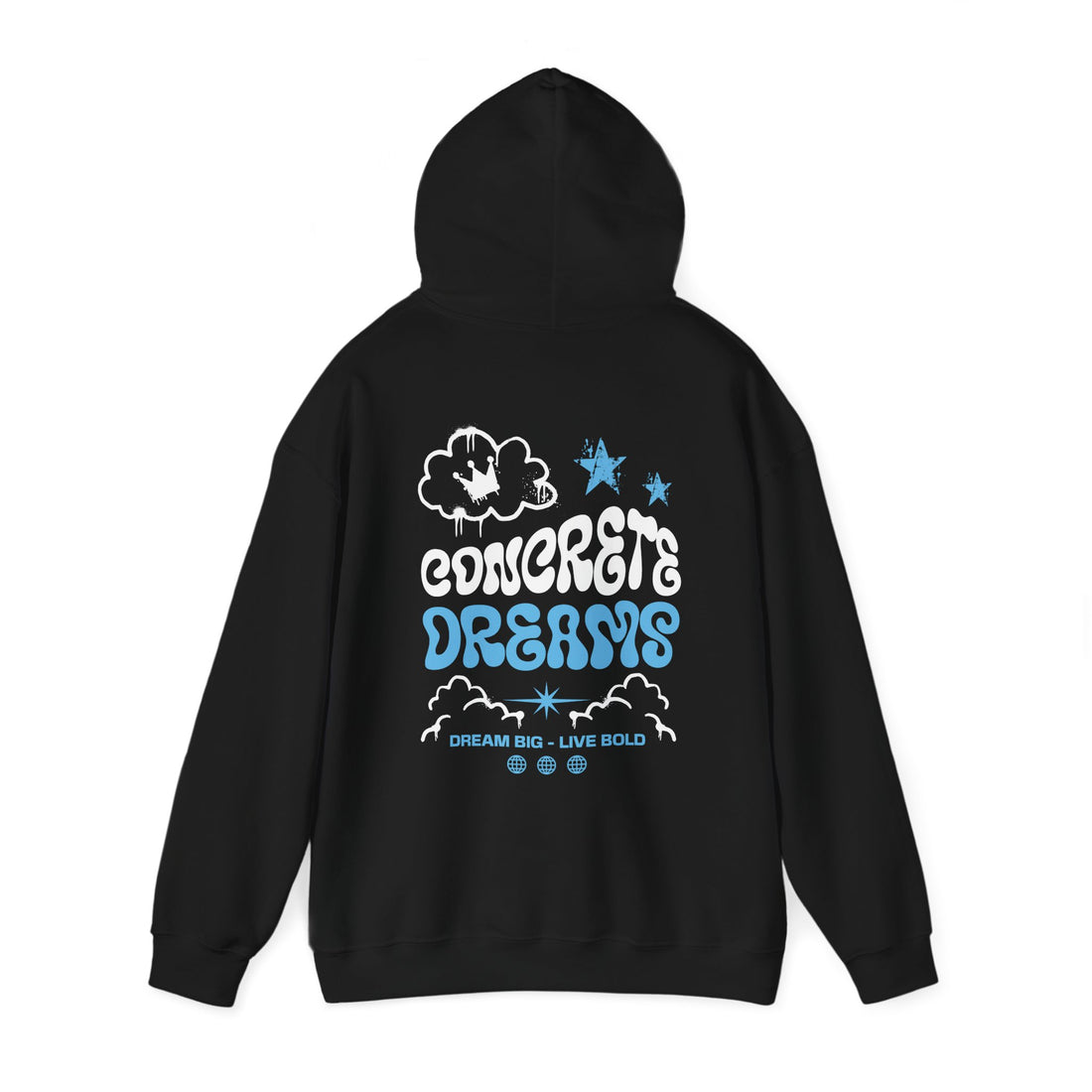 Concrete Dreams Front and Back Hoodie - Graphic Hoodie from Tee Utopia