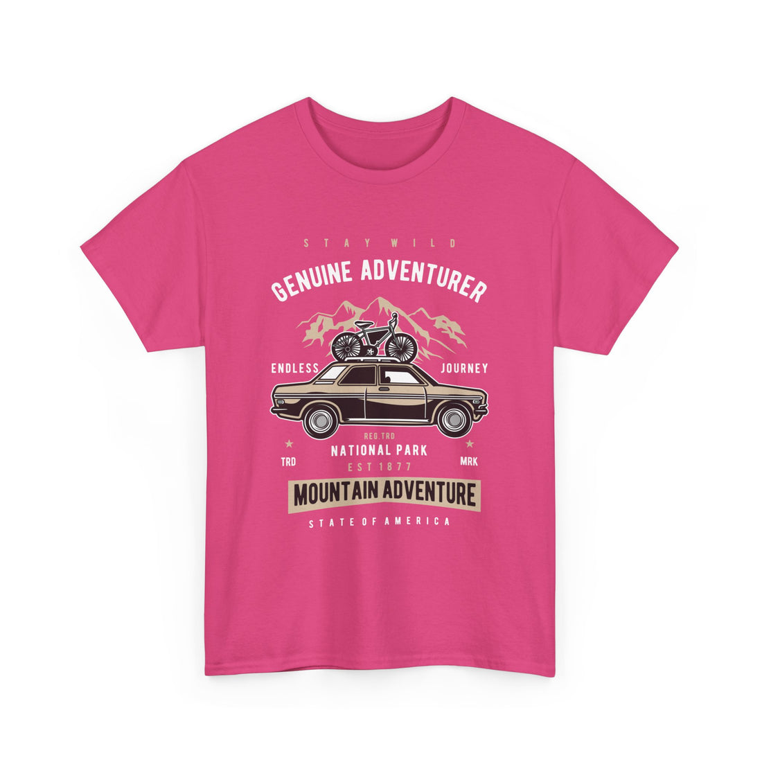 Stay Wild Genuine Adventure T-Shirt - Graphic T-Shirt from Tee Utopia