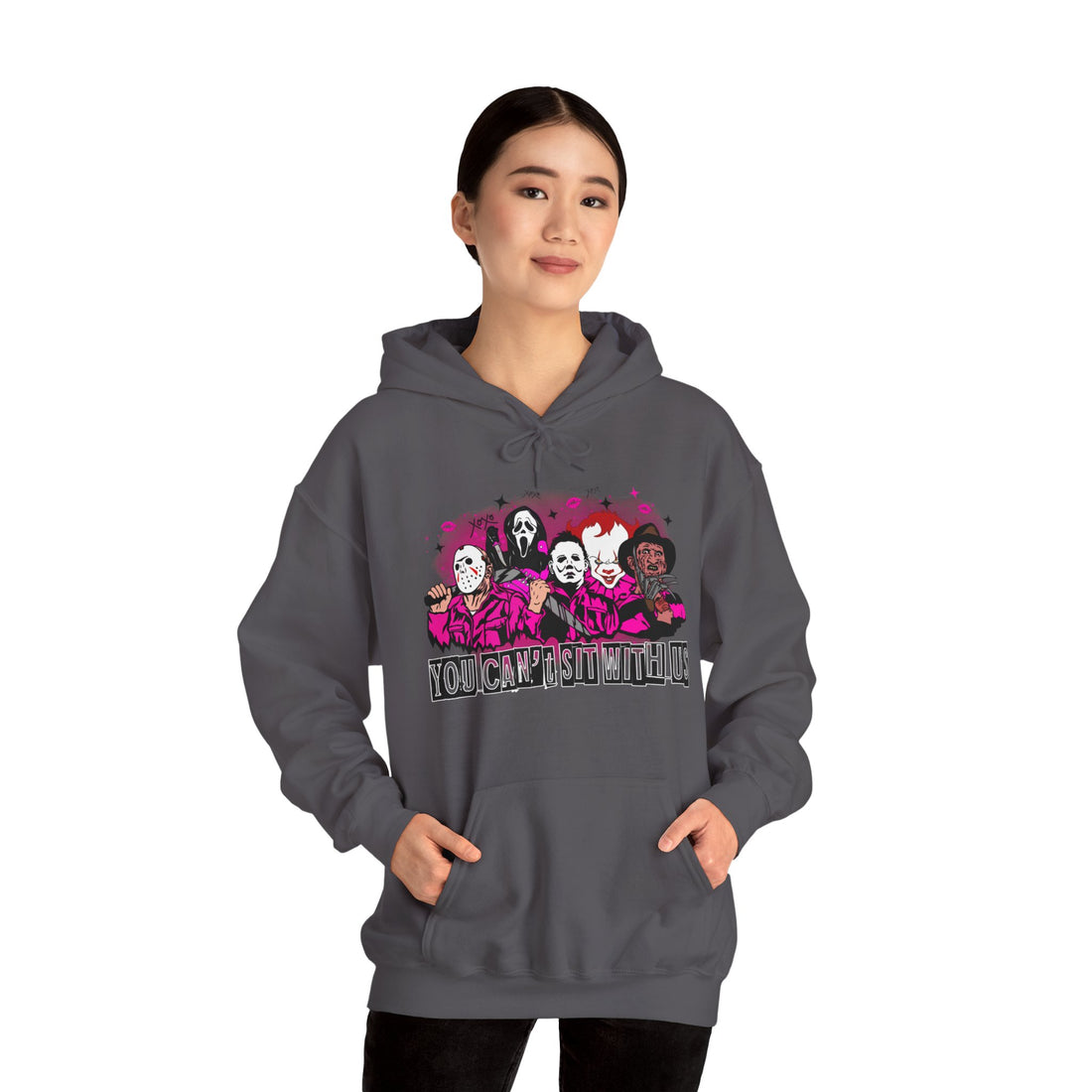 You Can't Sit With Us Hoodie - Graphic Hoodie from Tee Utopia