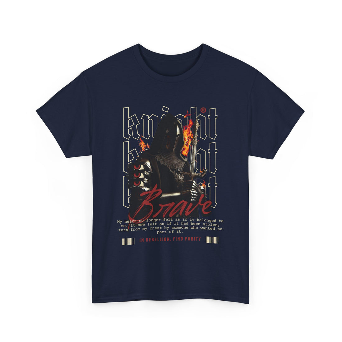 Brave Knight T-Shirt - Graphic T-Shirt from Tee Utopia