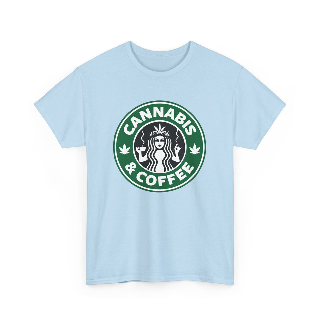 Cannabis and Coffee T-Shirt - Graphic T-Shirt from Tee Utopia