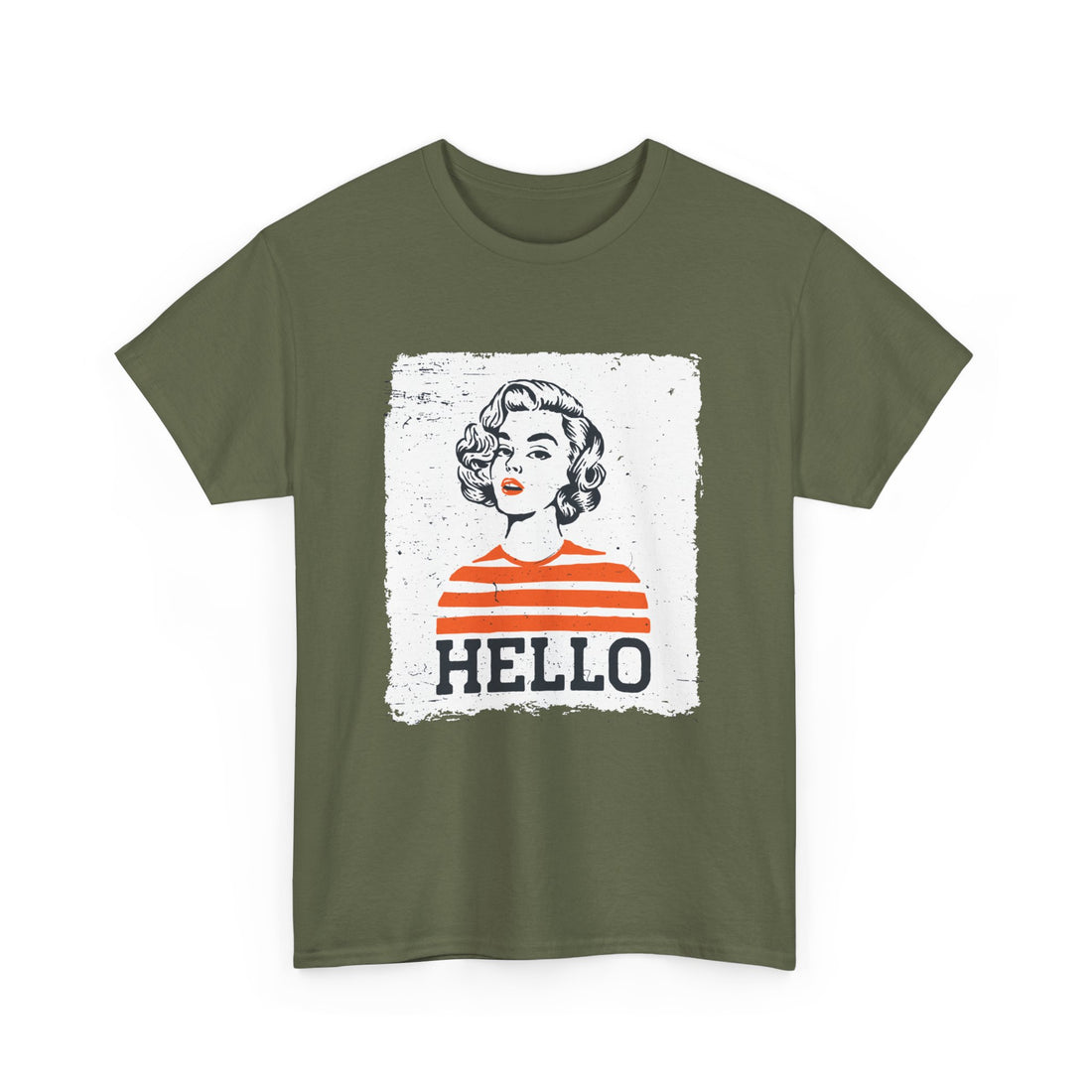 HELLO Vintage T-Shirt - Graphic T-Shirt from Tee Utopia