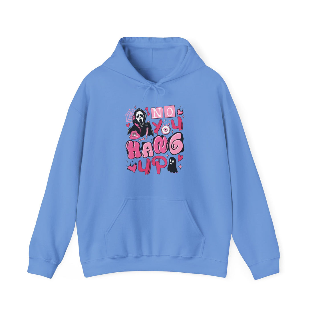 No You Hang Up Scream Ghost Face Hoodie - Graphic Hoodie from Tee Utopia