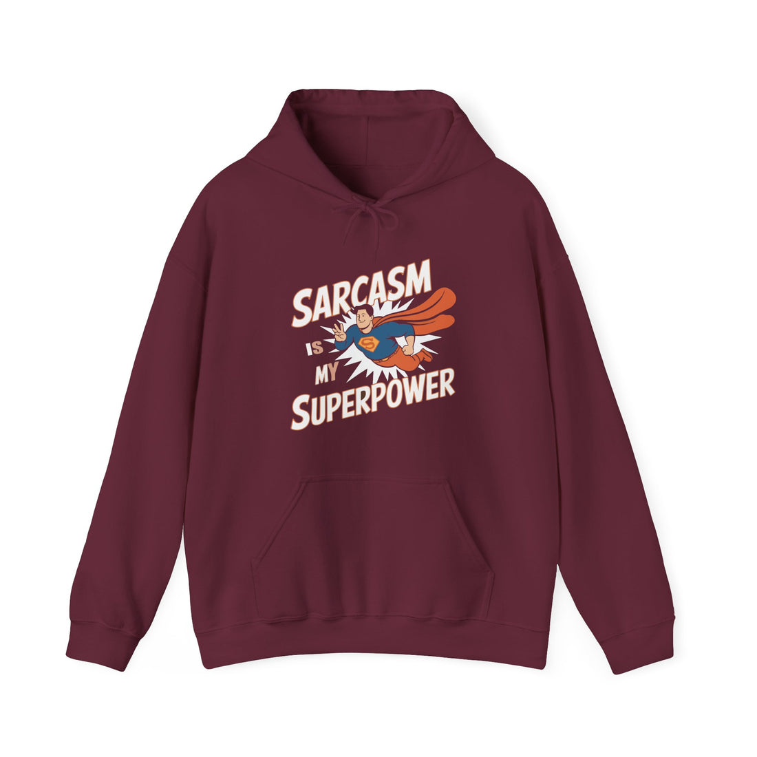 Sarcasm Is My Superpower Hoodie - Graphic Hoodie from Tee Utopia