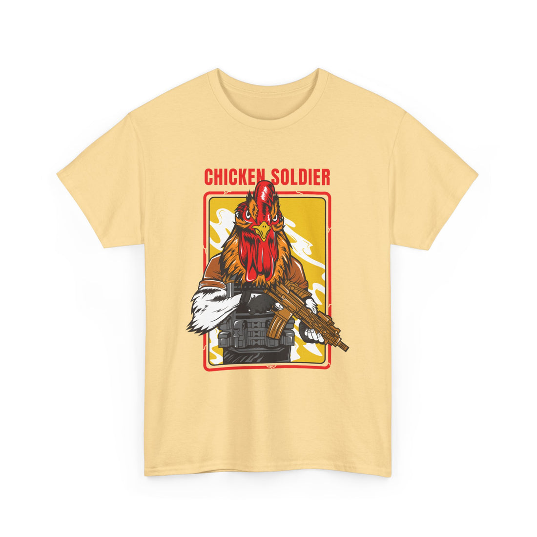 Chicken Soldier T-Shirt - Graphic T-Shirt from Tee Utopia