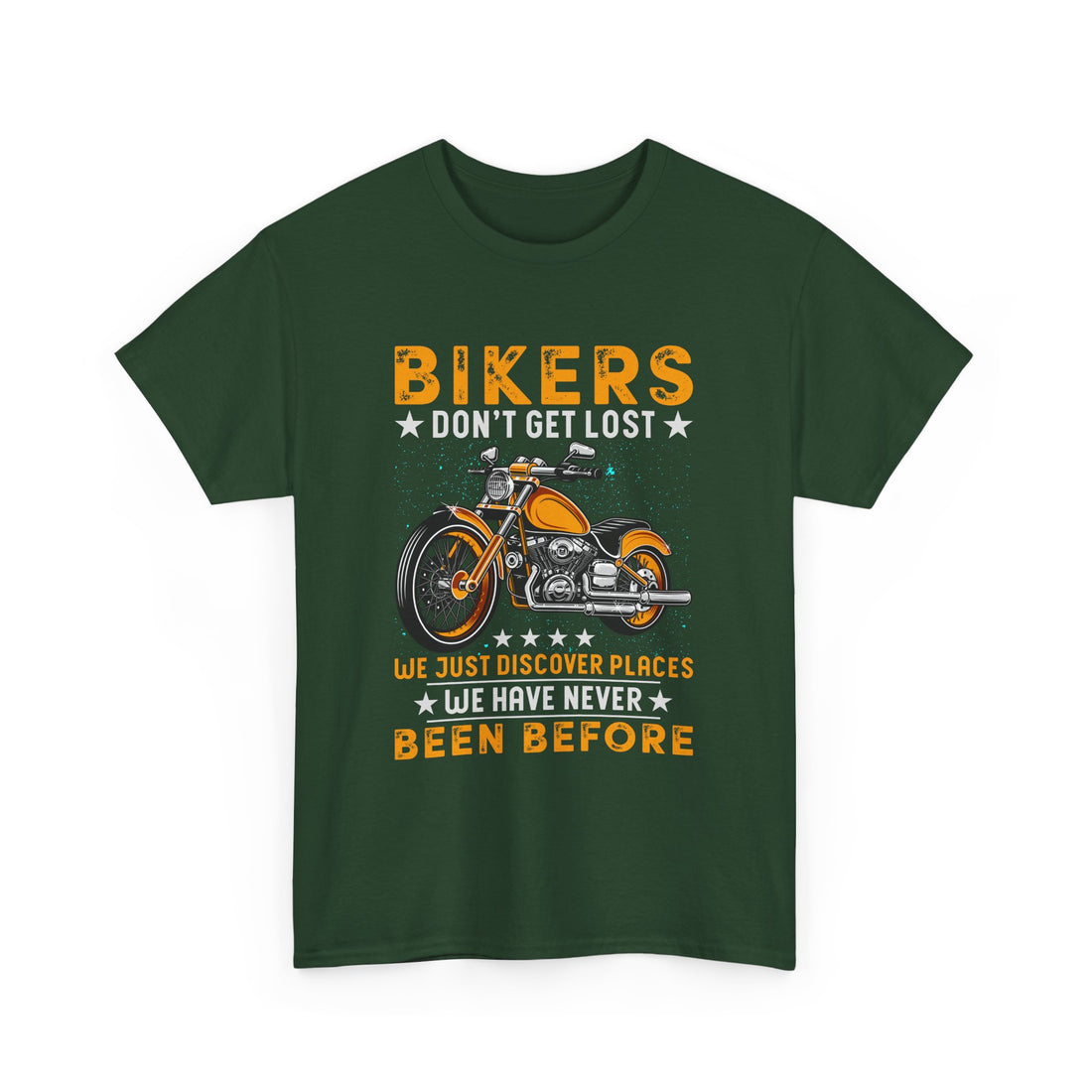 Bikers Don't Get Lost T-Shirt - Graphic T-Shirt from Tee Utopia