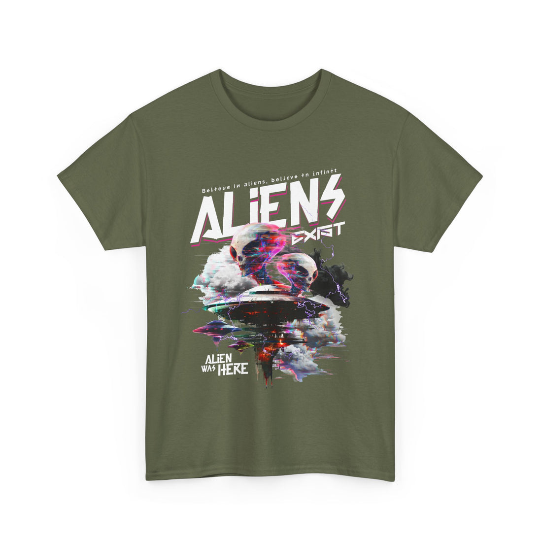 Aliens Exist T-Shirt - Graphic T-Shirt from Tee Utopia