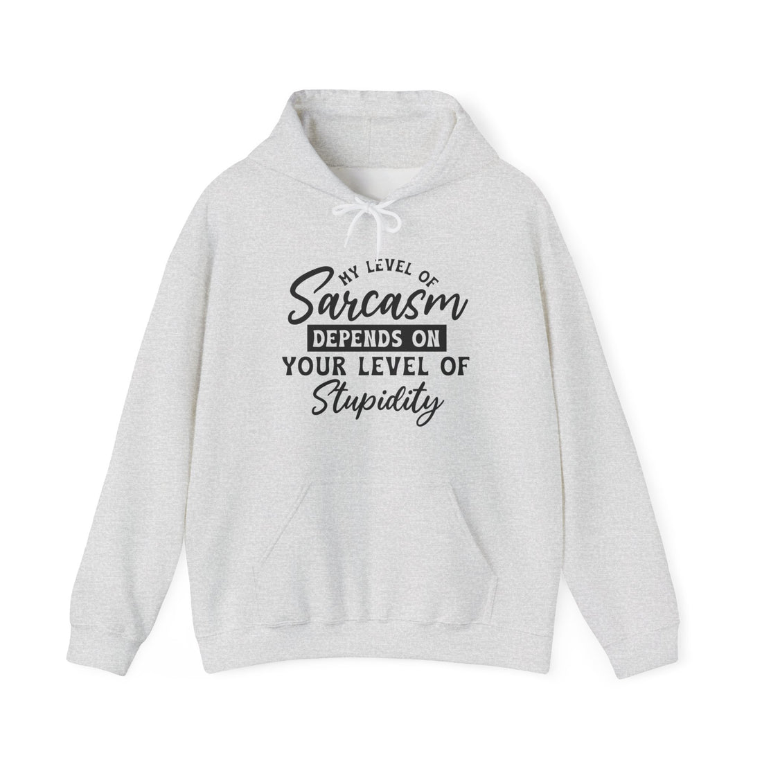 My Level Of Sarcasm Hoodie - Graphic Hoodie from Tee Utopia