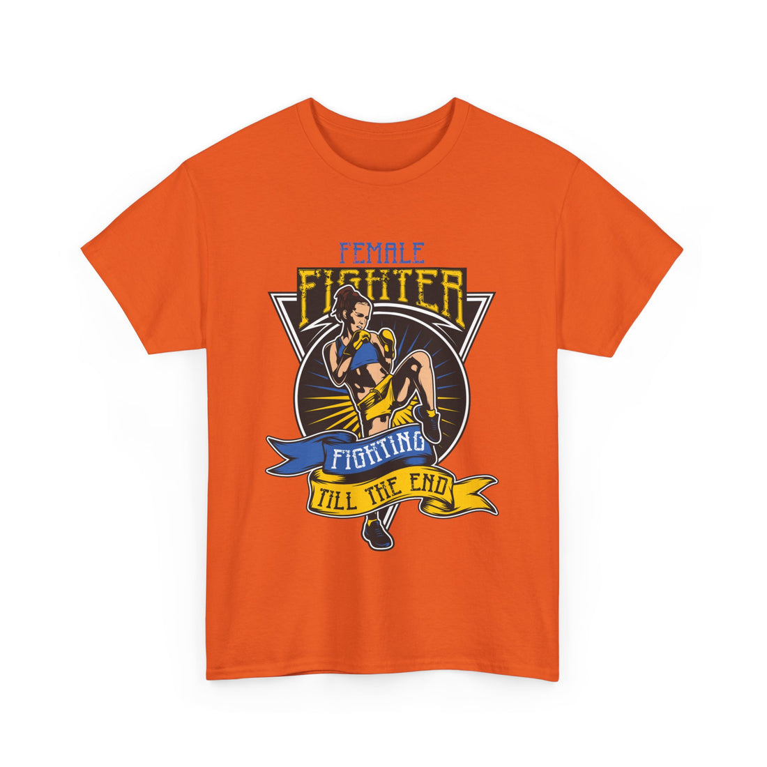 Female Fighter T-Shirt - Graphic T-Shirt from Tee Utopia
