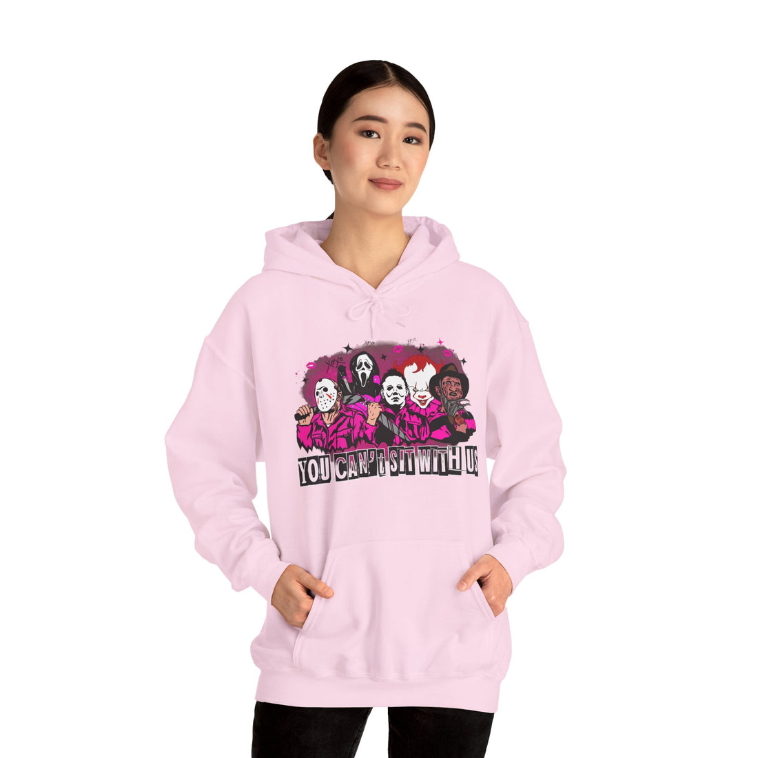 You Can't Sit With Us Hoodie - Graphic Hoodie from Tee Utopia