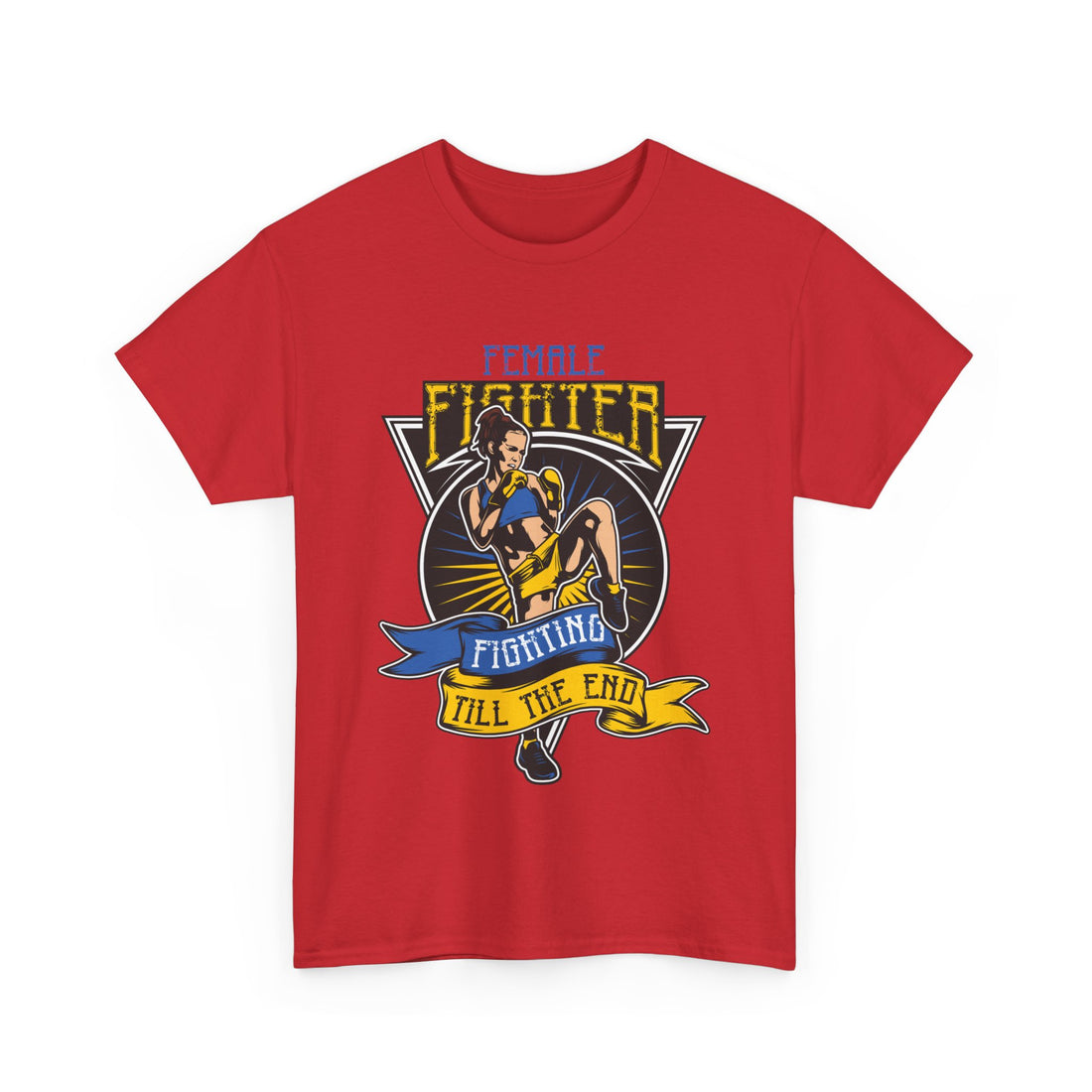 Female Fighter T-Shirt - Graphic T-Shirt from Tee Utopia