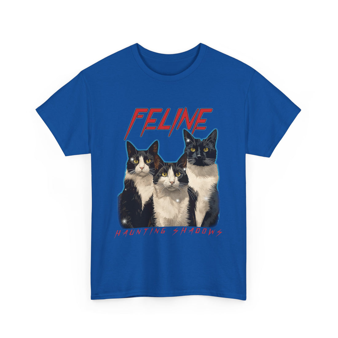Feline Haunting Shadows T-Shirt - Graphic T-Shirt from Tee Utopia