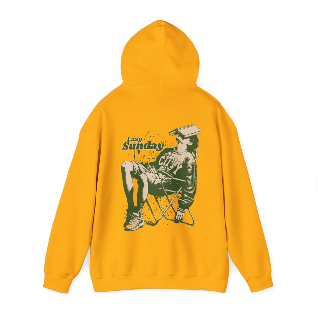 Lazy Sunday Front and Back Hoodie