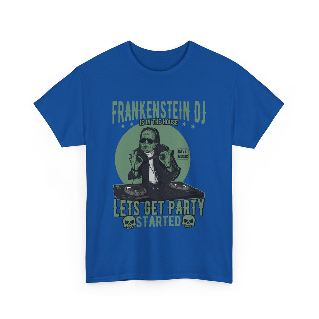 Frankenstein DJ T-Shirt - Graphic T-Shirt from Tee Utopia
