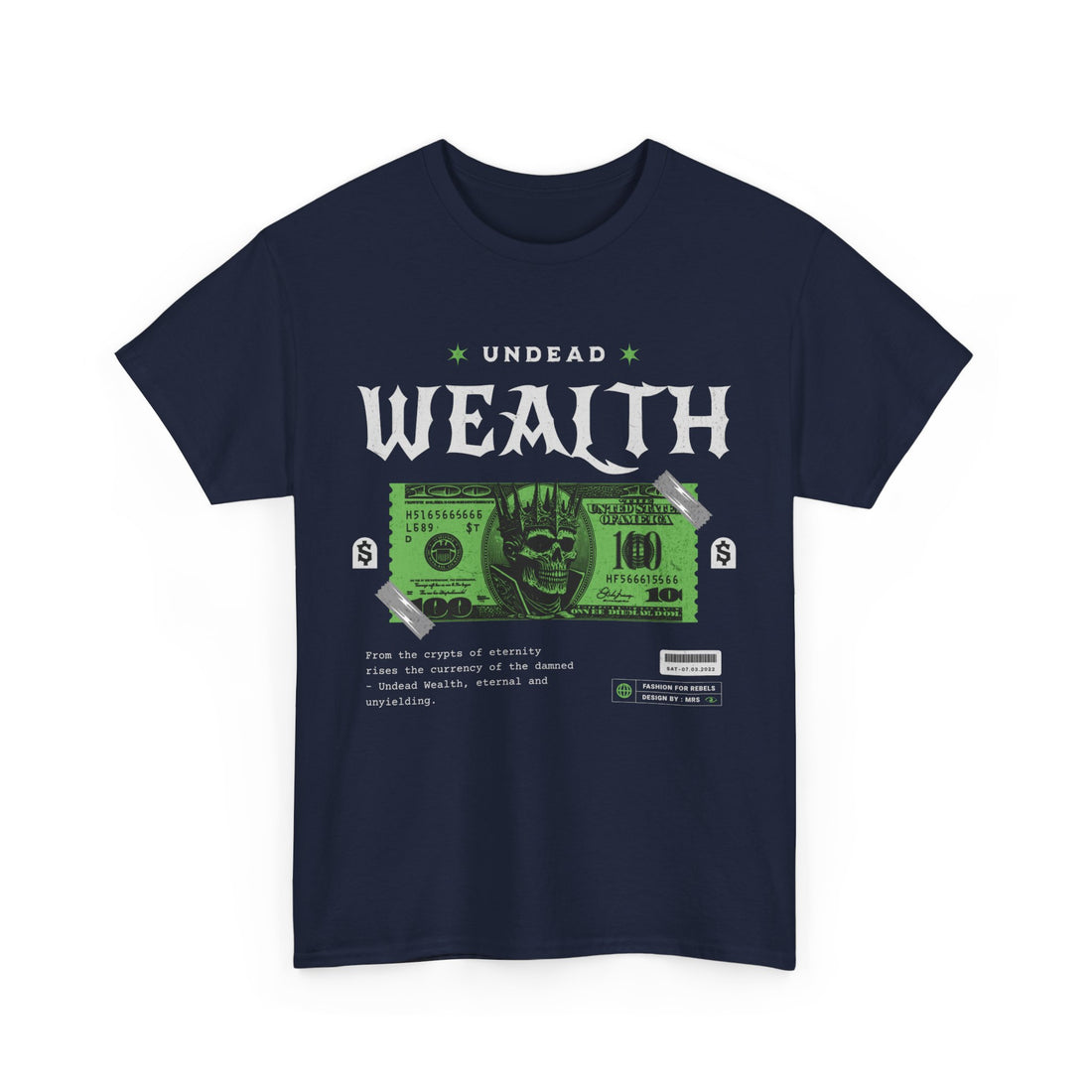 Undead Wealth T-Shirt - Graphic T-Shirt from Tee Utopia