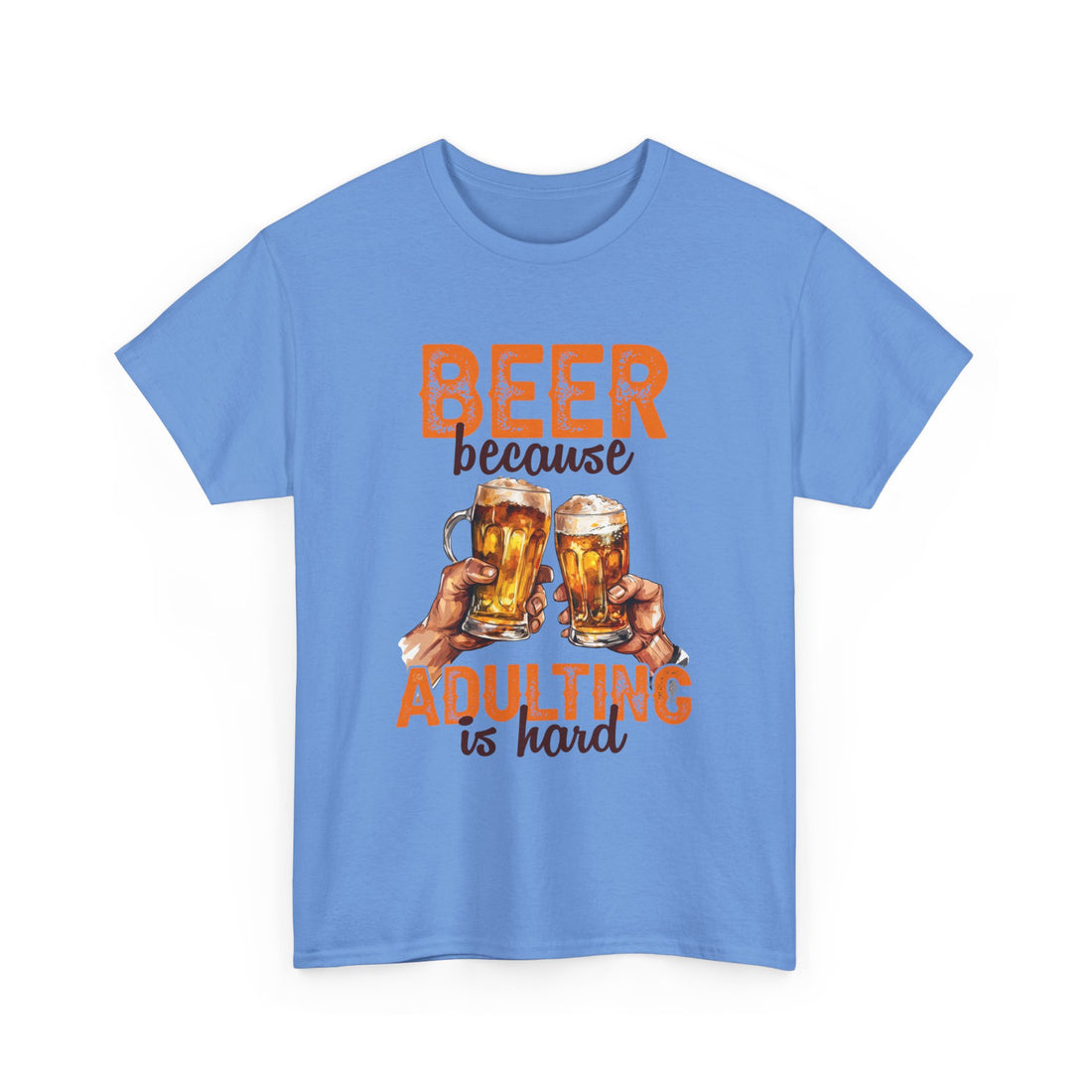 Beer Because Adulting is Hard  T-Shirt - Graphic T-Shirt from Tee Utopia