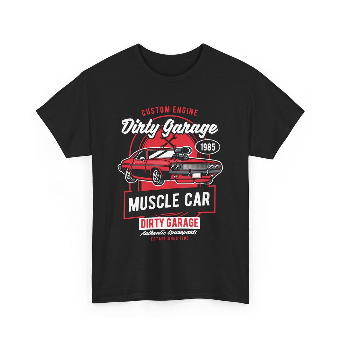 Dirty Garage T-Shirt - Graphic T-Shirt from Tee Utopia