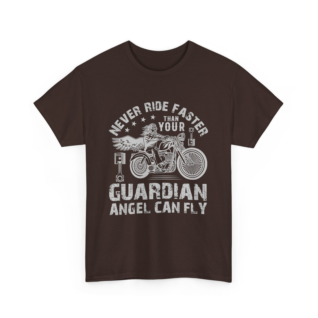 Never Ride Faster T-Shirt - Graphic T-Shirt from Tee Utopia