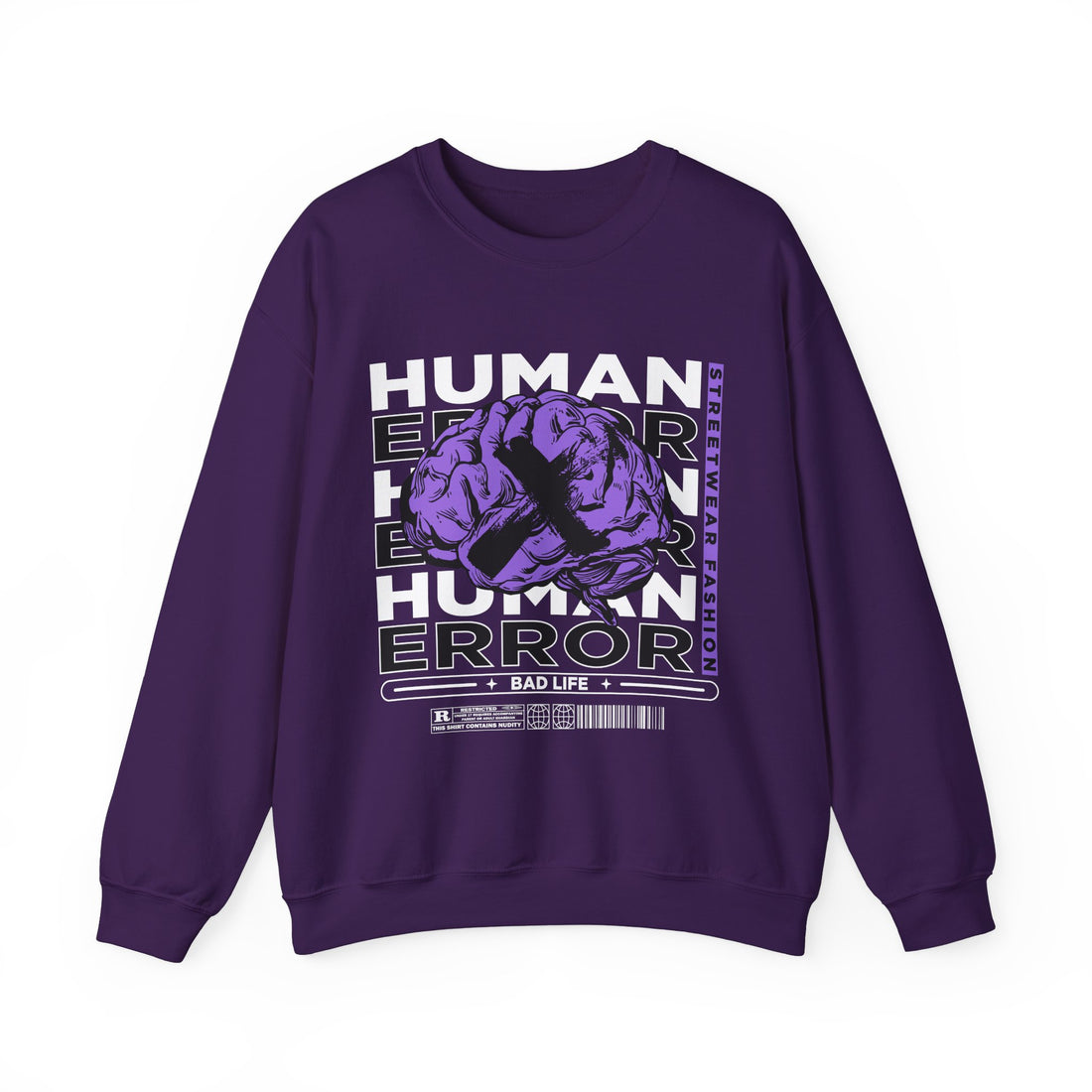 Human Error Sweatshirt - Graphic Sweatshirt from Tee Utopia