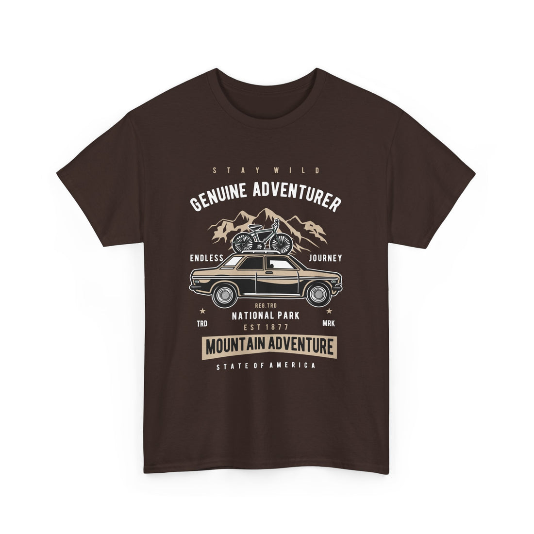 Stay Wild Genuine Adventure T-Shirt - Graphic T-Shirt from Tee Utopia