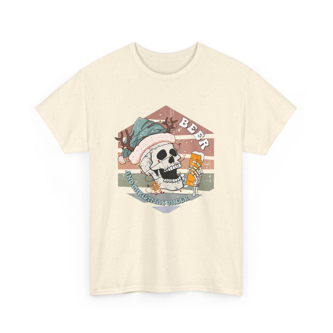 Beer & Christmas Cheer T-Shirt - Graphic T-Shirt from Tee Utopia