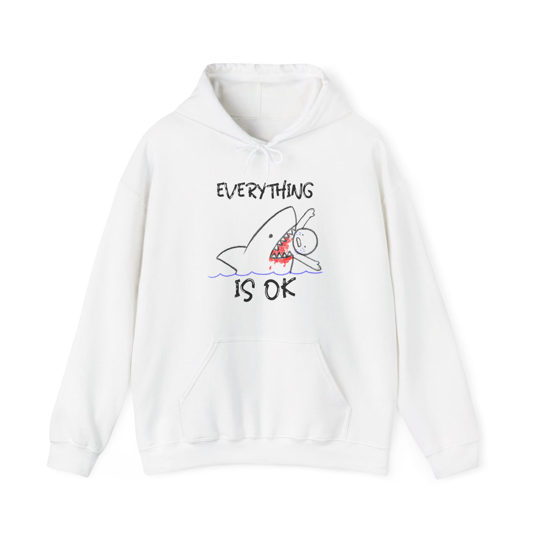 Everything Is OK Hoodie - Graphic Hoodie from Tee Utopia