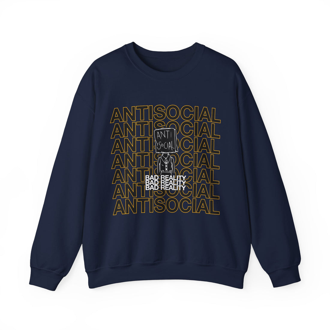 Anti Social Sweatshirt - Graphic Sweatshirt from Tee Utopia