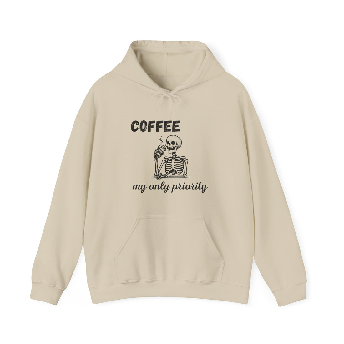 Coffee My Only Priority Hoodie - Graphic Hoodie from Tee Utopia