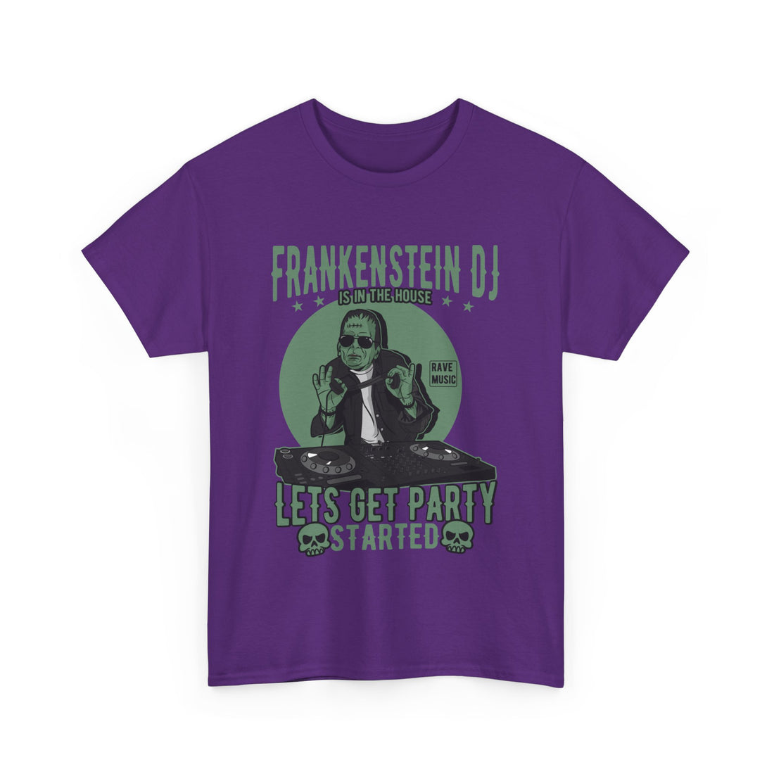 Frankenstein DJ T-Shirt - Graphic T-Shirt from Tee Utopia