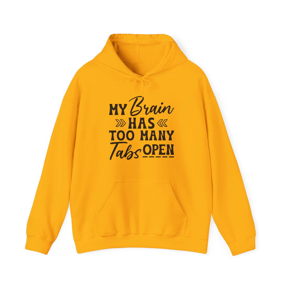 Brain Too Many Tabs Open Hoodie - Graphic Hoodie from Tee Utopia