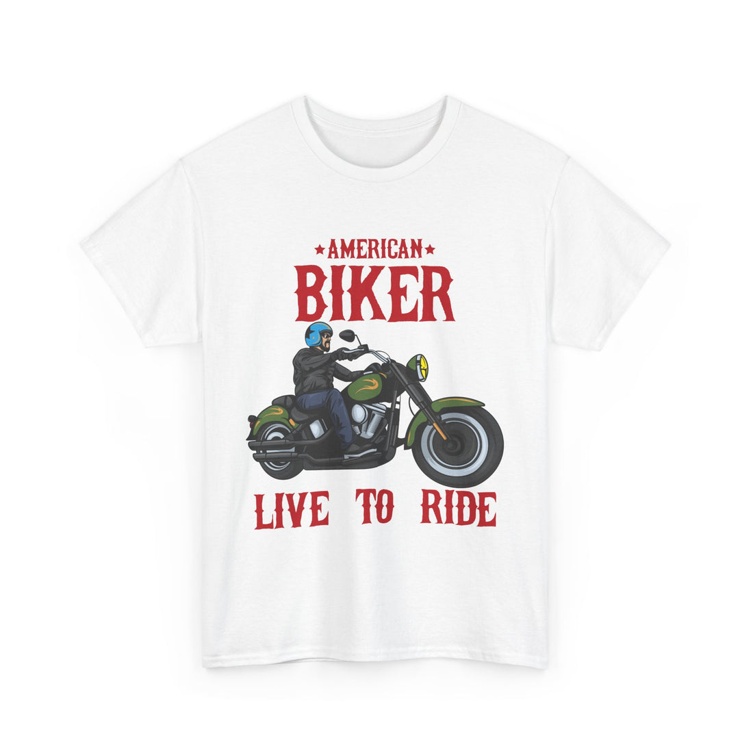 American Biker T-Shirt - Graphic T-Shirt from Tee Utopia
