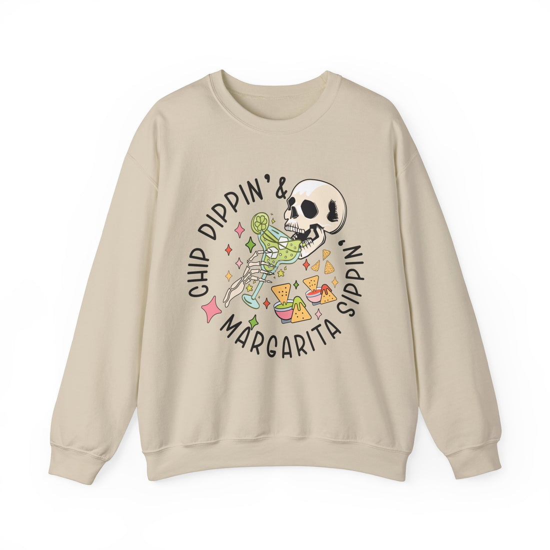 Chip Dippin Margarita Sippin Sweatshirt - Graphic Sweatshirt from Tee Utopia