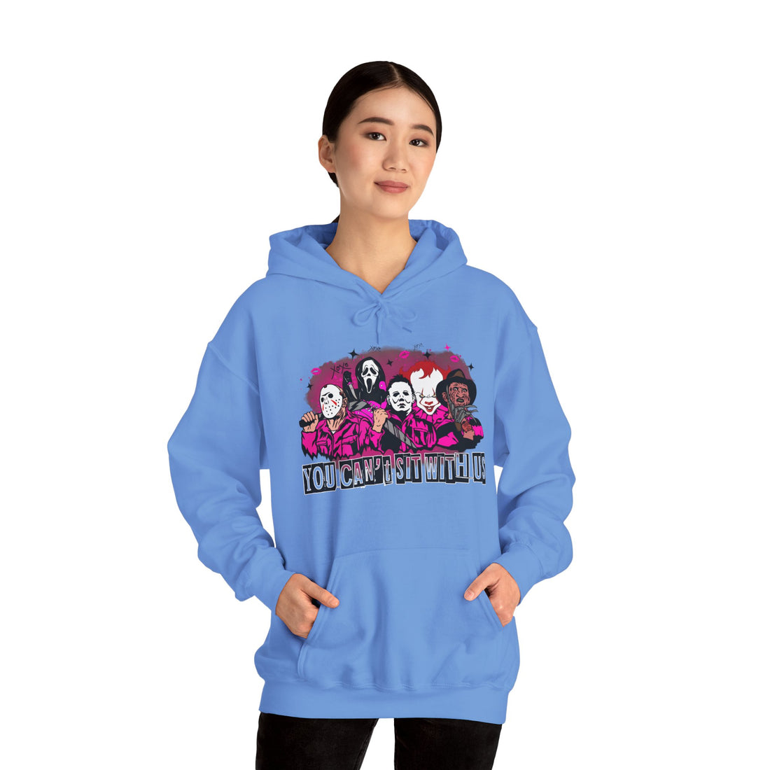 You Can't Sit With Us Hoodie - Graphic Hoodie from Tee Utopia